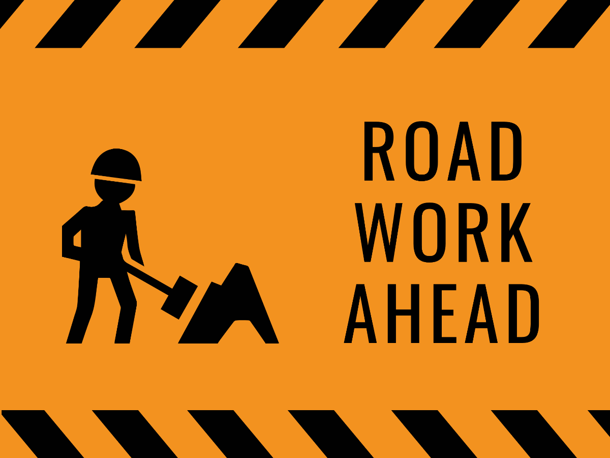 Work Zone Highway Construction Sign Template