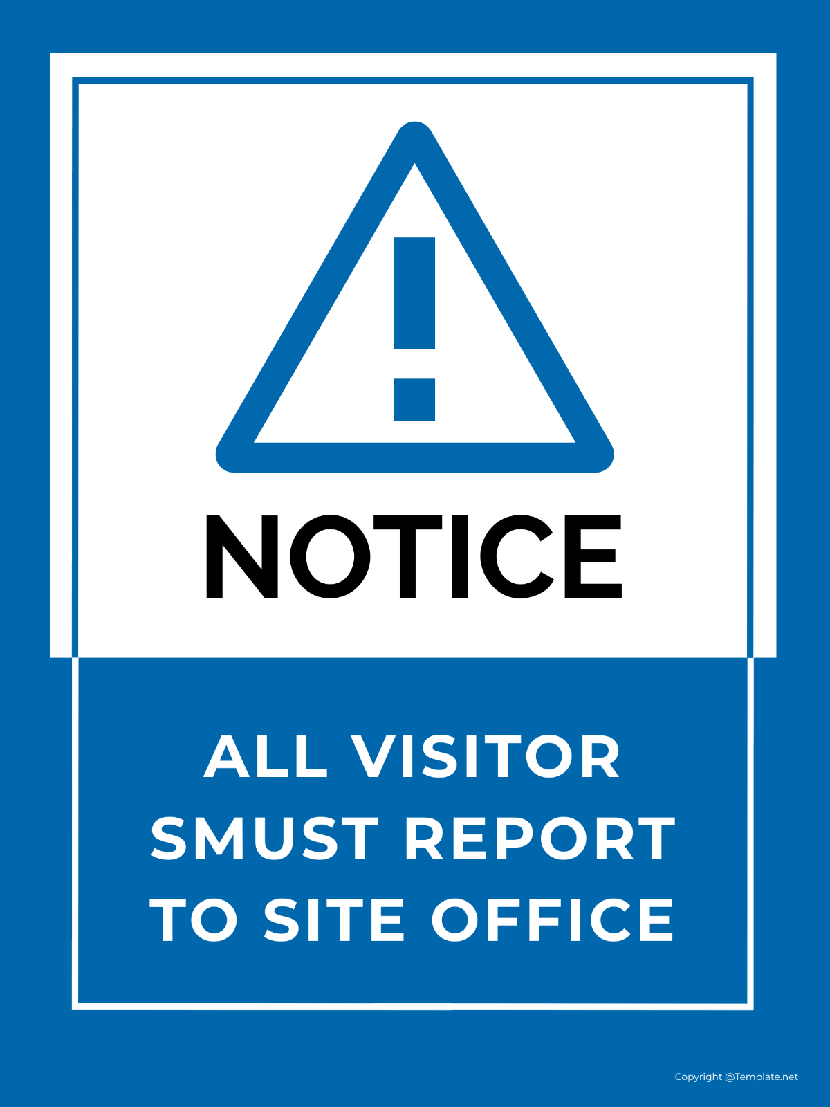 Site Office Sign Template