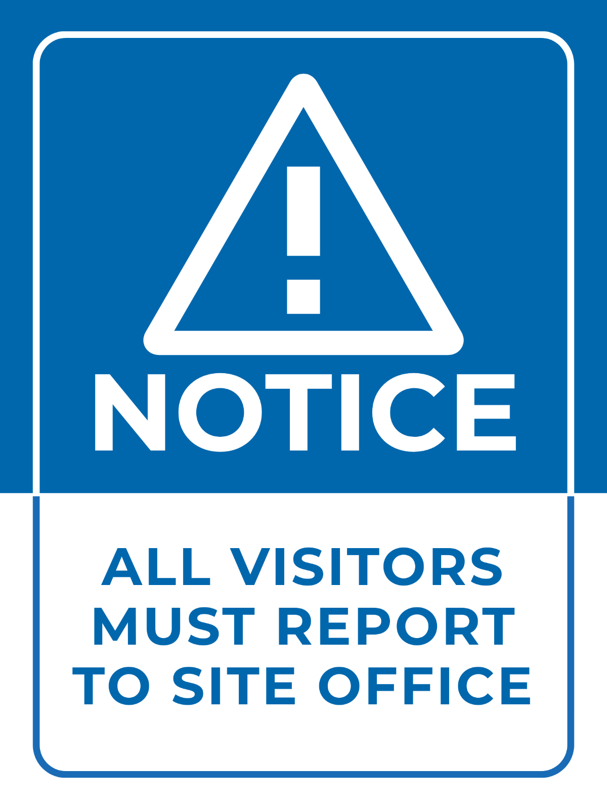 Free Site Office Sign Template