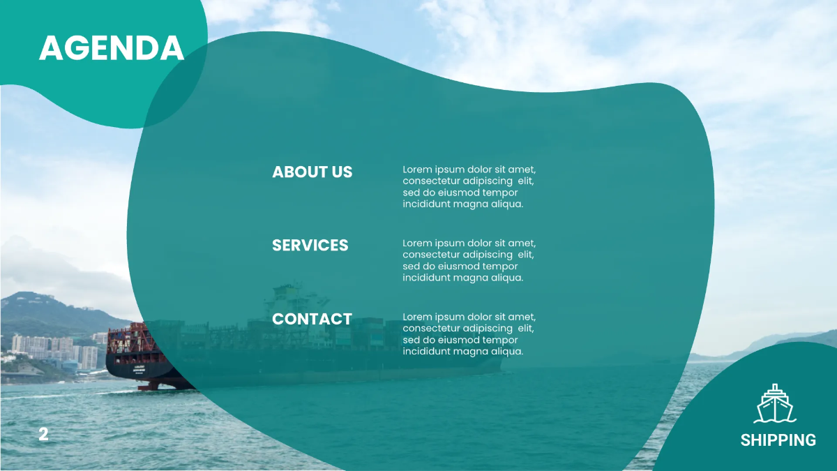 Free Shipping Presentation Template to Edit Online