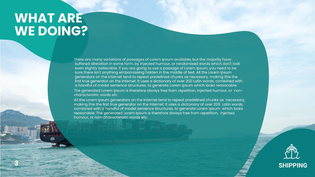 Free Shipping Presentation Template to Edit Online