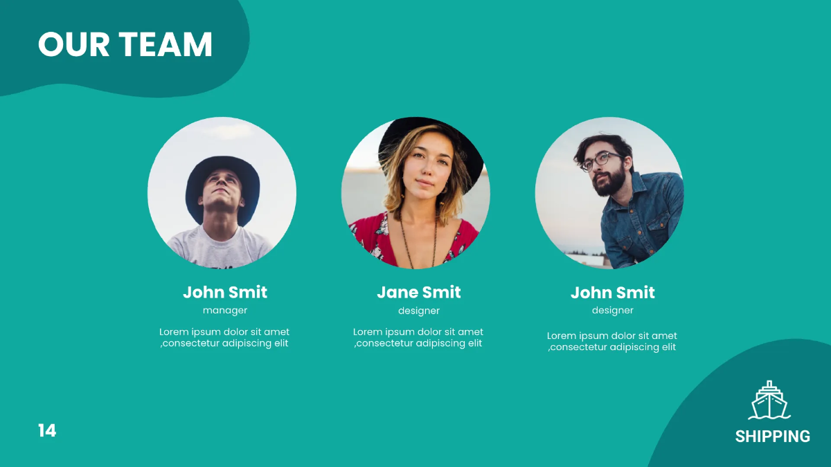 Free Shipping Presentation Template to Edit Online