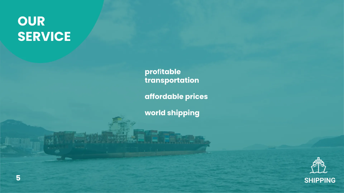 Free Shipping Presentation Template to Edit Online