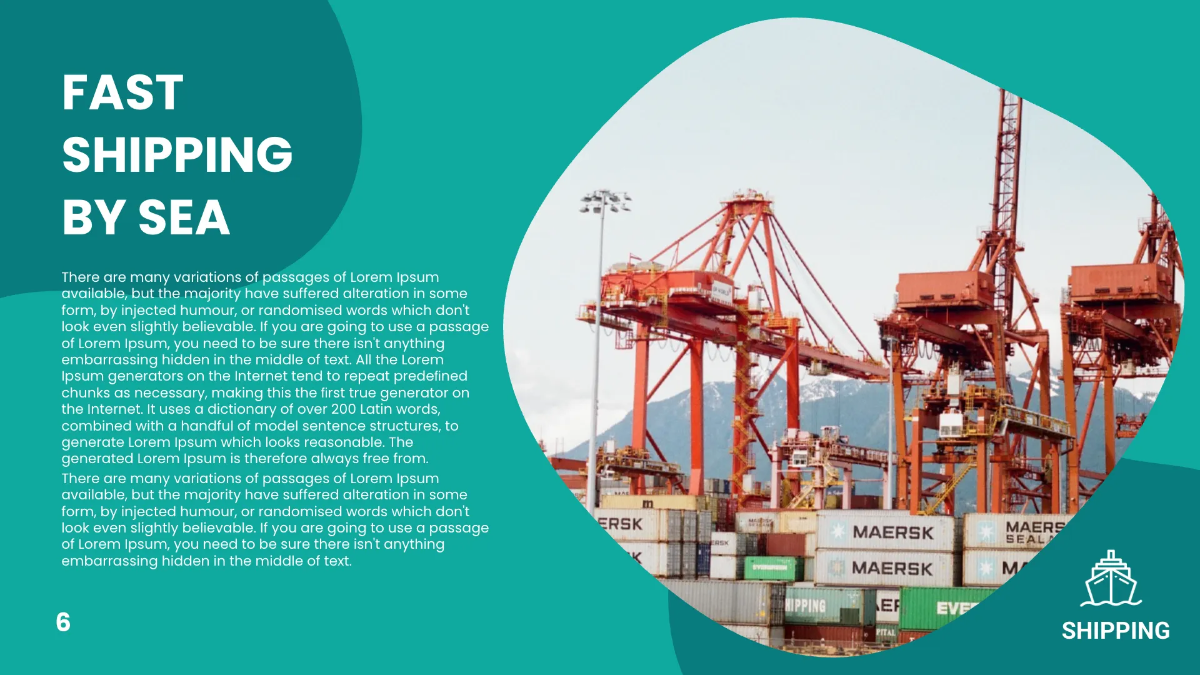 Free Shipping Presentation Template to Edit Online