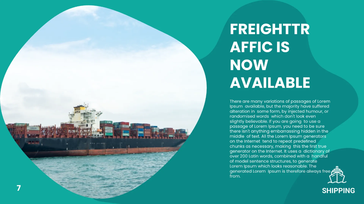 Free Shipping Presentation Template to Edit Online