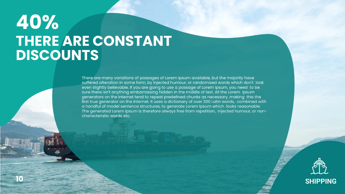 Free Shipping Presentation Template to Edit Online