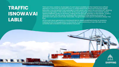 Free Shipping Presentation Template to Edit Online