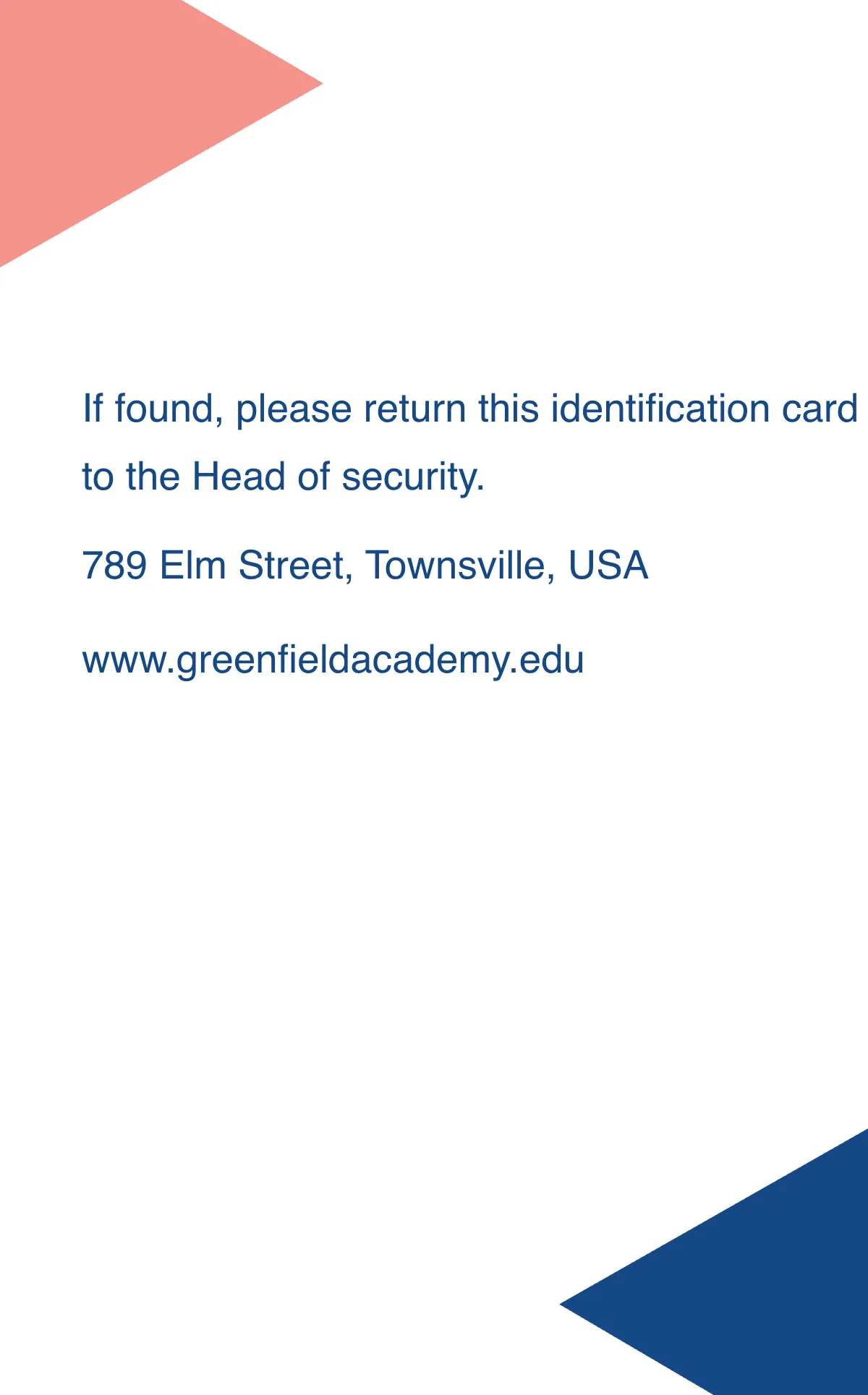Free Education ID Card Template to Edit Online