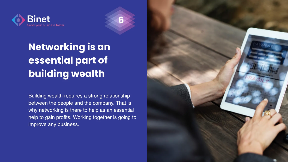 Free Business Networking Presentation Template to Edit Online