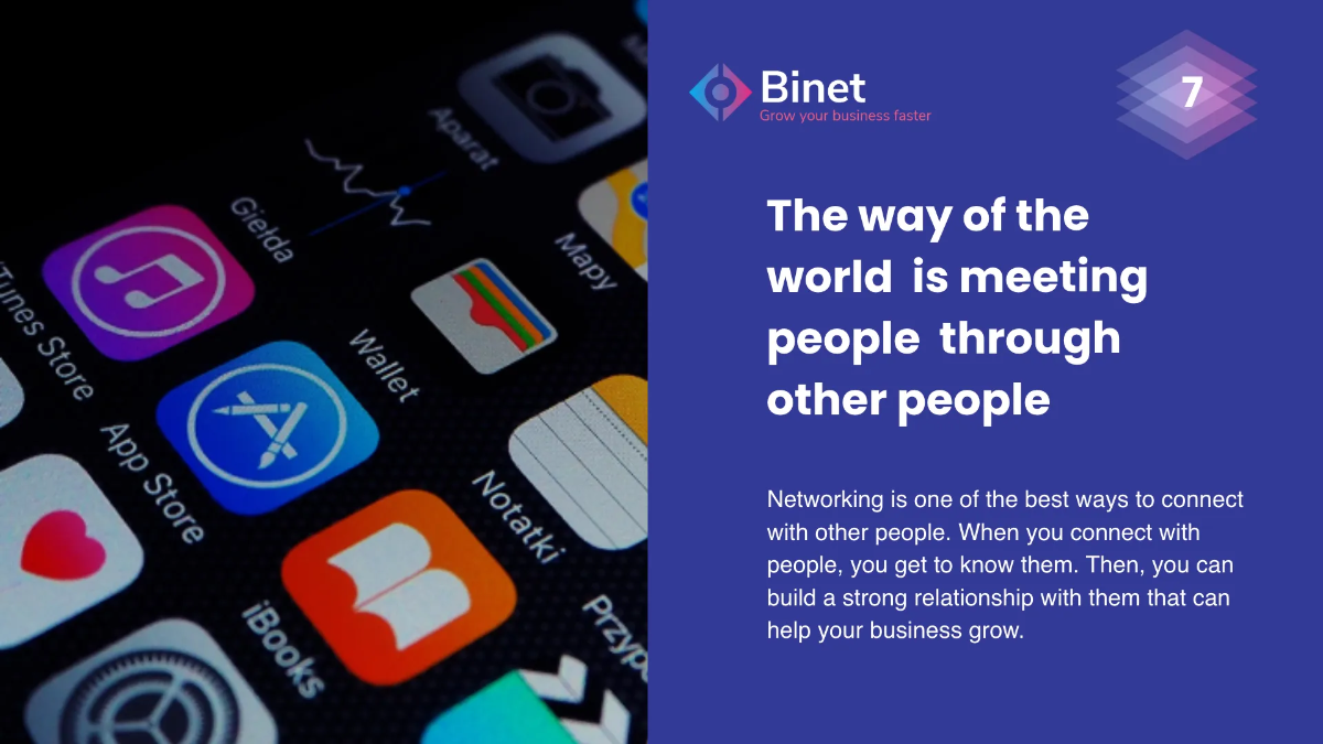 Free Business Networking Presentation Template to Edit Online