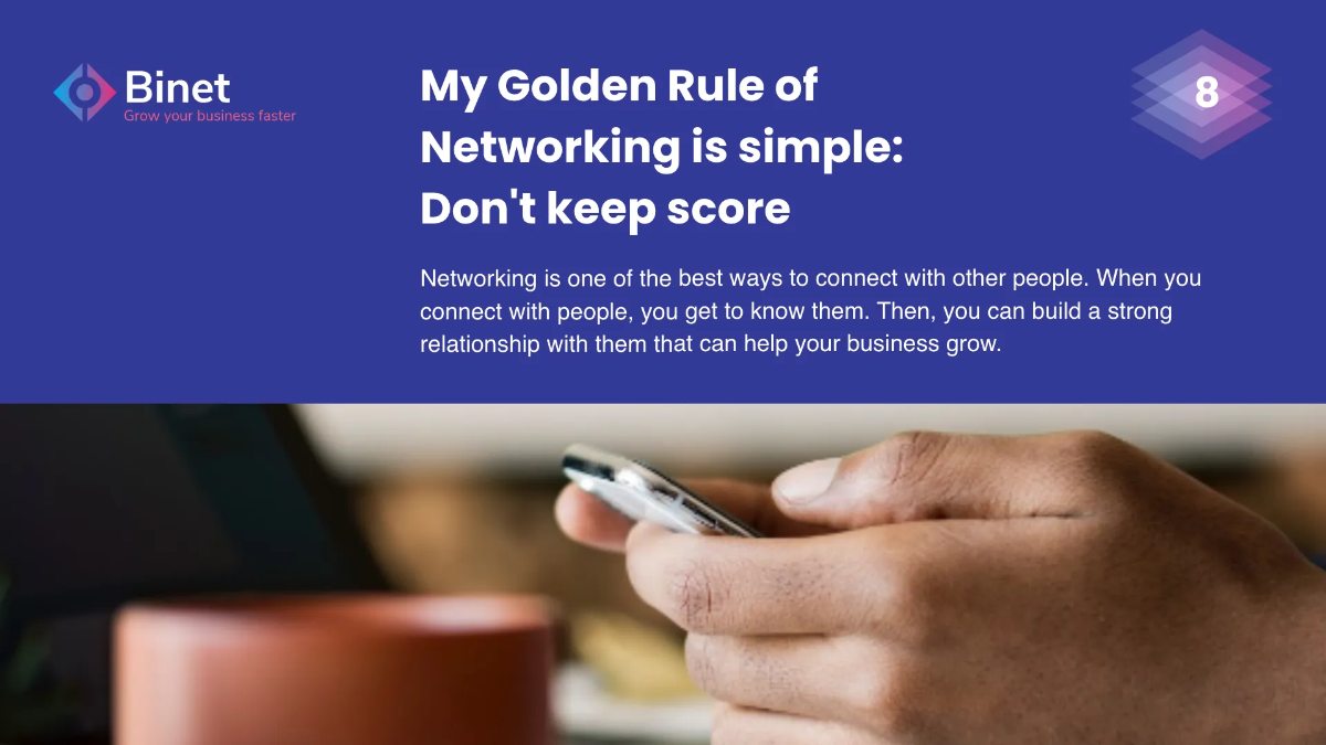 Free Business Networking Presentation Template to Edit Online