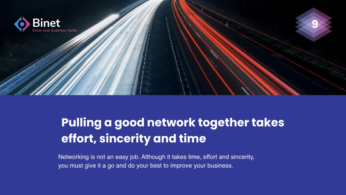 Free Business Networking Presentation Template to Edit Online