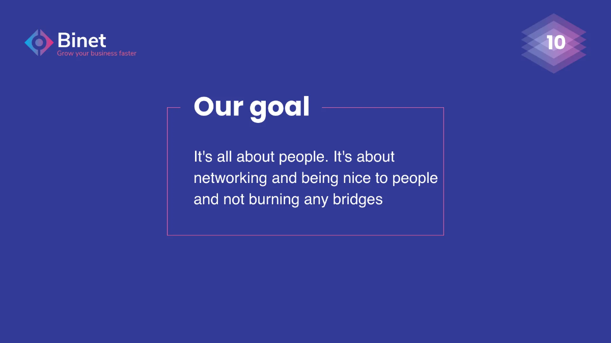 Free Business Networking Presentation Template to Edit Online