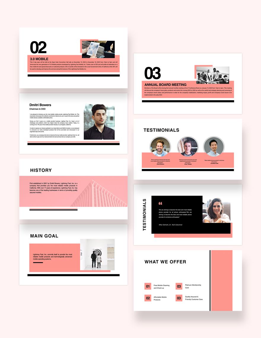Product Presentation Template