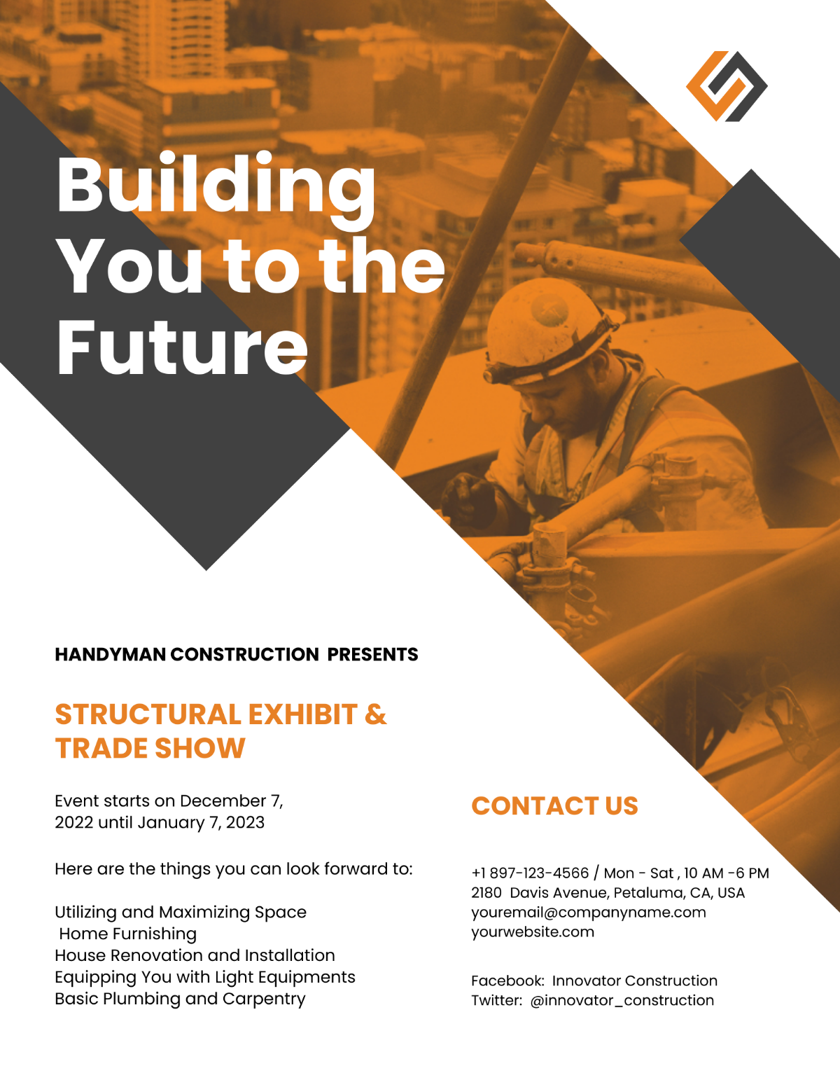 Commercial Construction Marketing Flyer