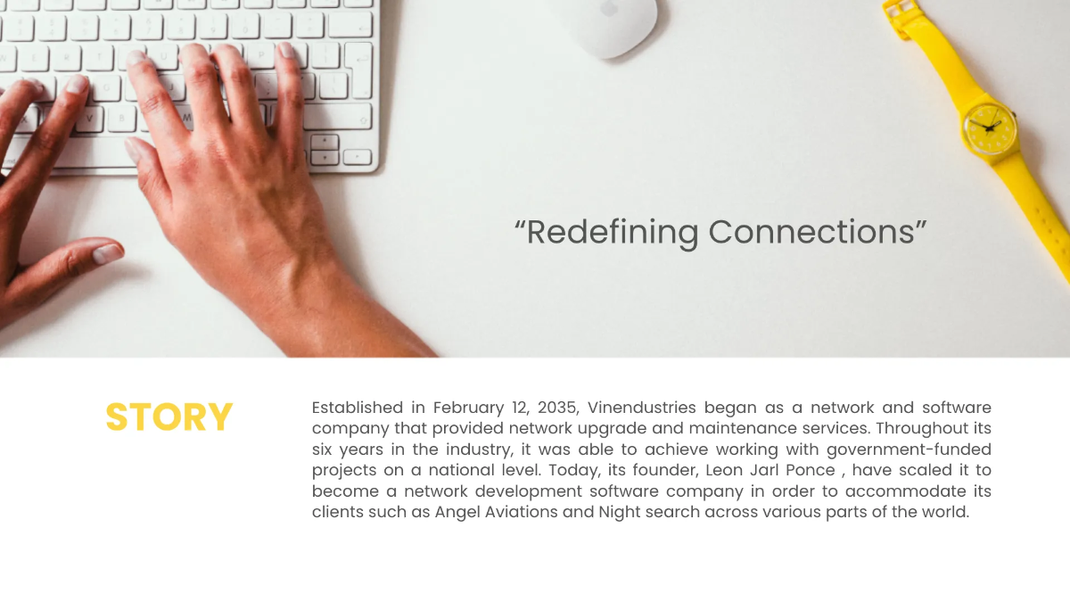 Free Sample Presentation Template to Edit Online