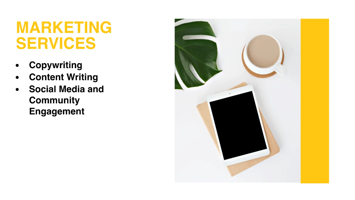 Freelance Marketing Presentation Template to Edit Online