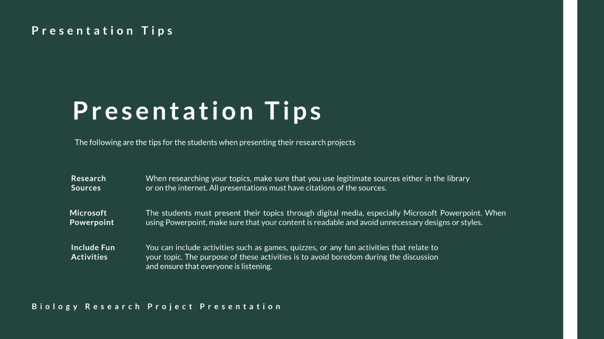 Free School Project Presentation Template to Edit Online