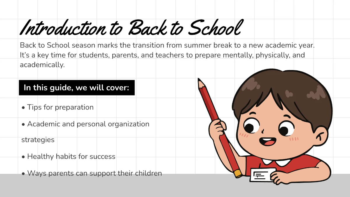 Free Back to School Presentation Template to Edit Online