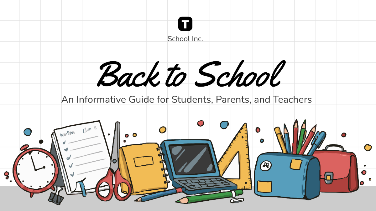 Free Back to School Presentation Template to Edit Online