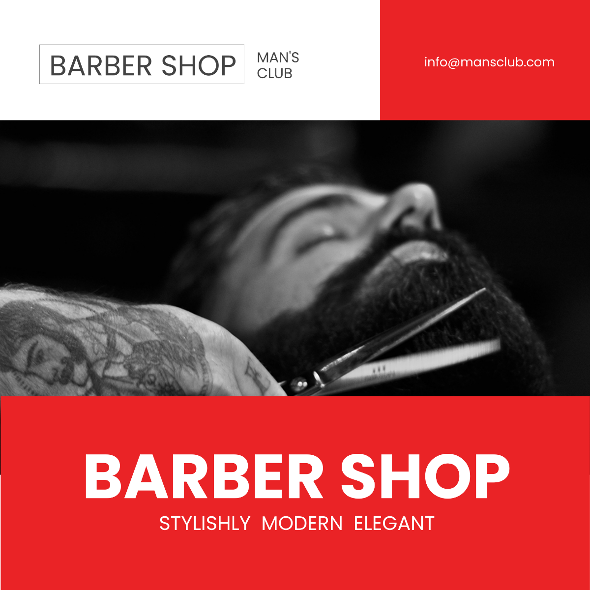 Barbershop Instagram Post