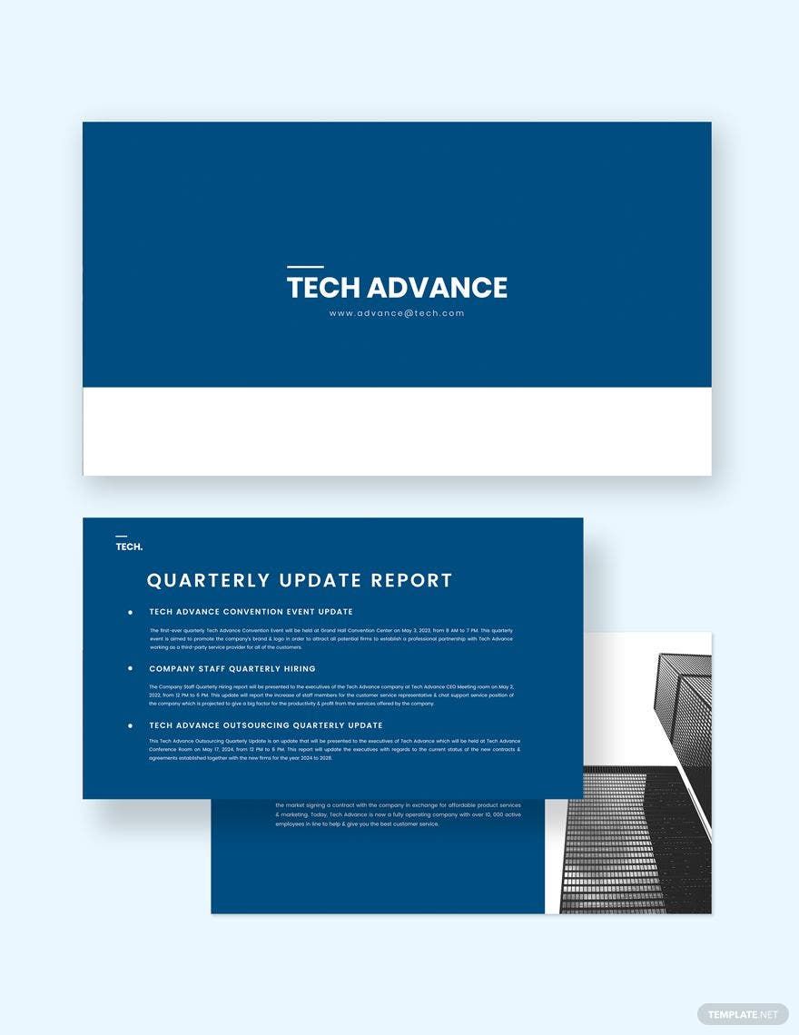 Quaterly Update Presentation Template