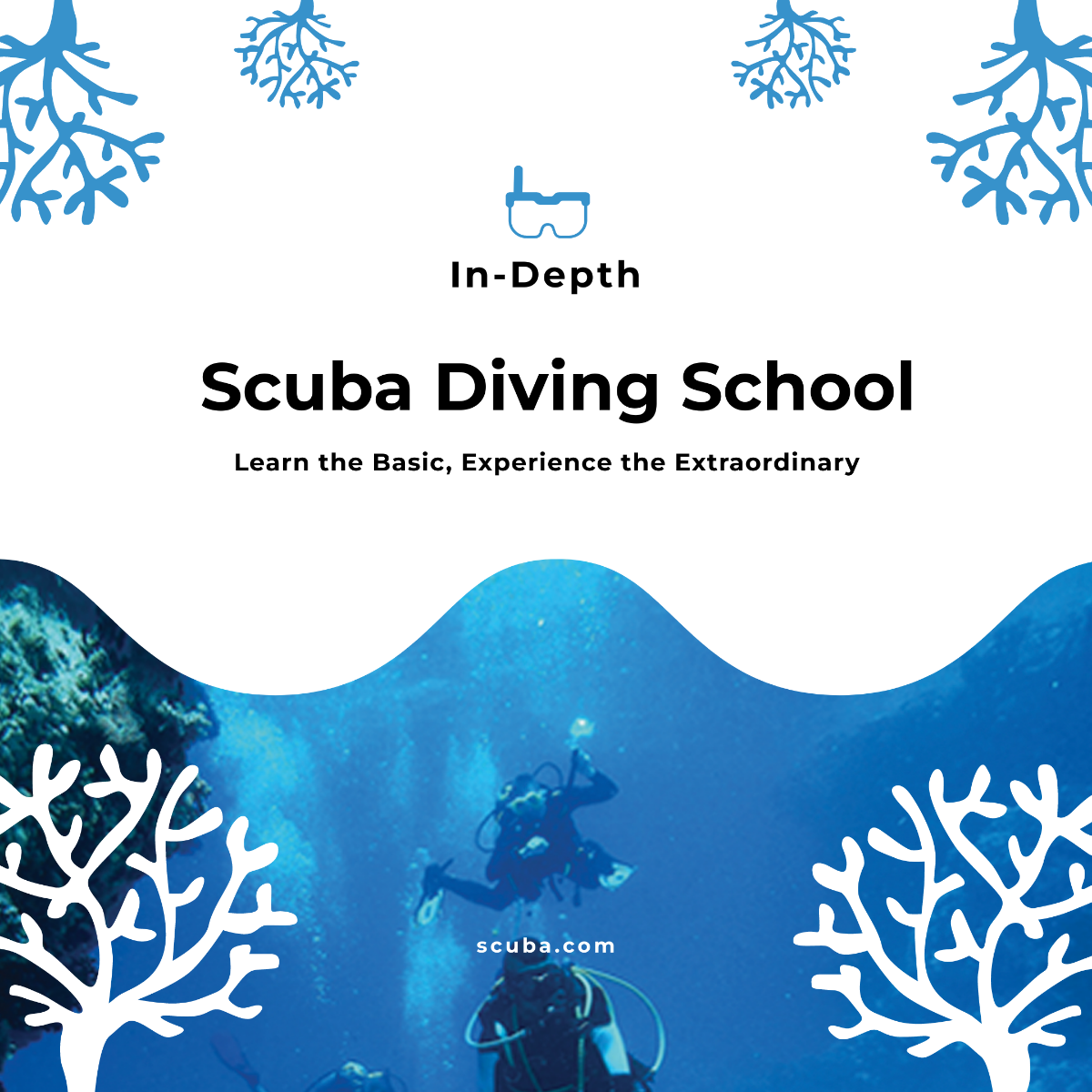 Scuba Diving School Instagram Post Template