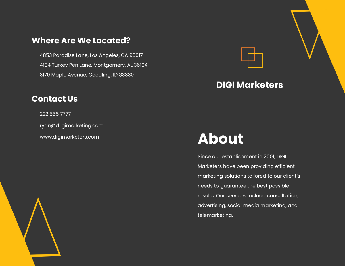 Bifold digital marketing agency brochure Template - Edit Online & Download