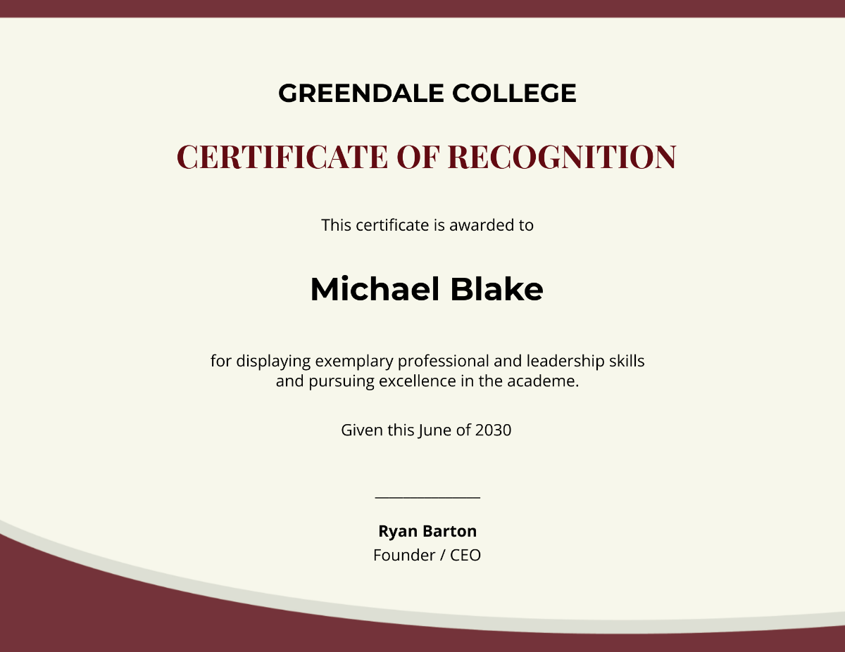 Leadership Academic Certificate