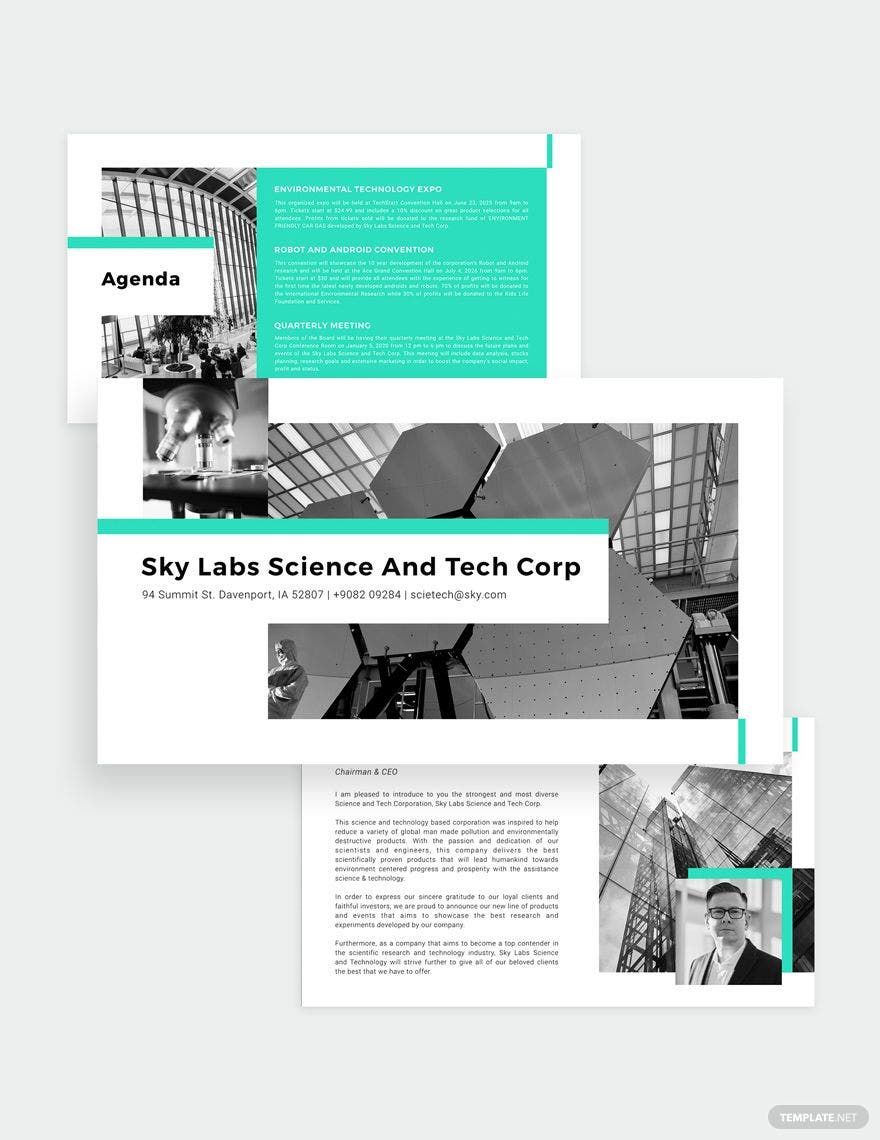 Science and Technology PowerPoint Template in PowerPoint, Google Slides, Apple Keynote