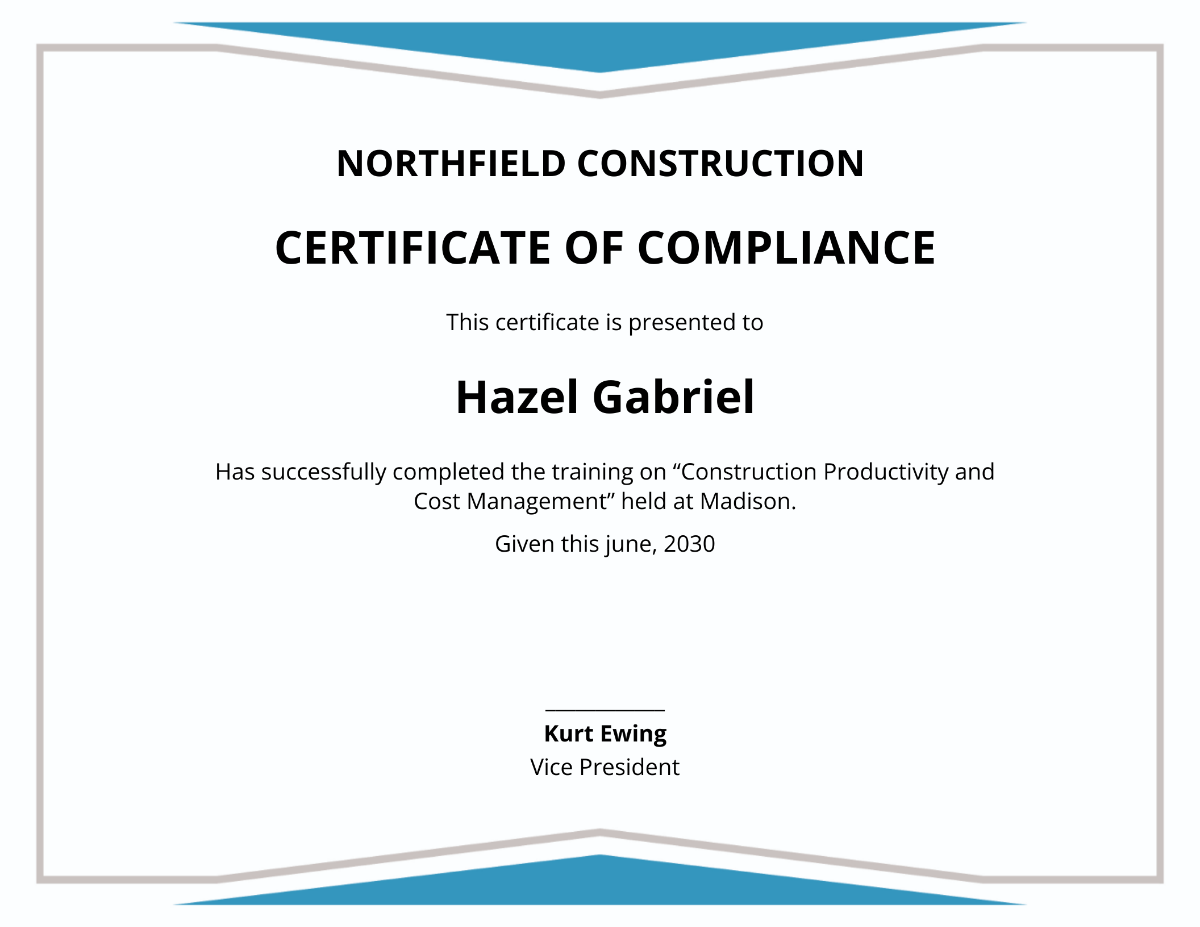 Construction Management Certificate