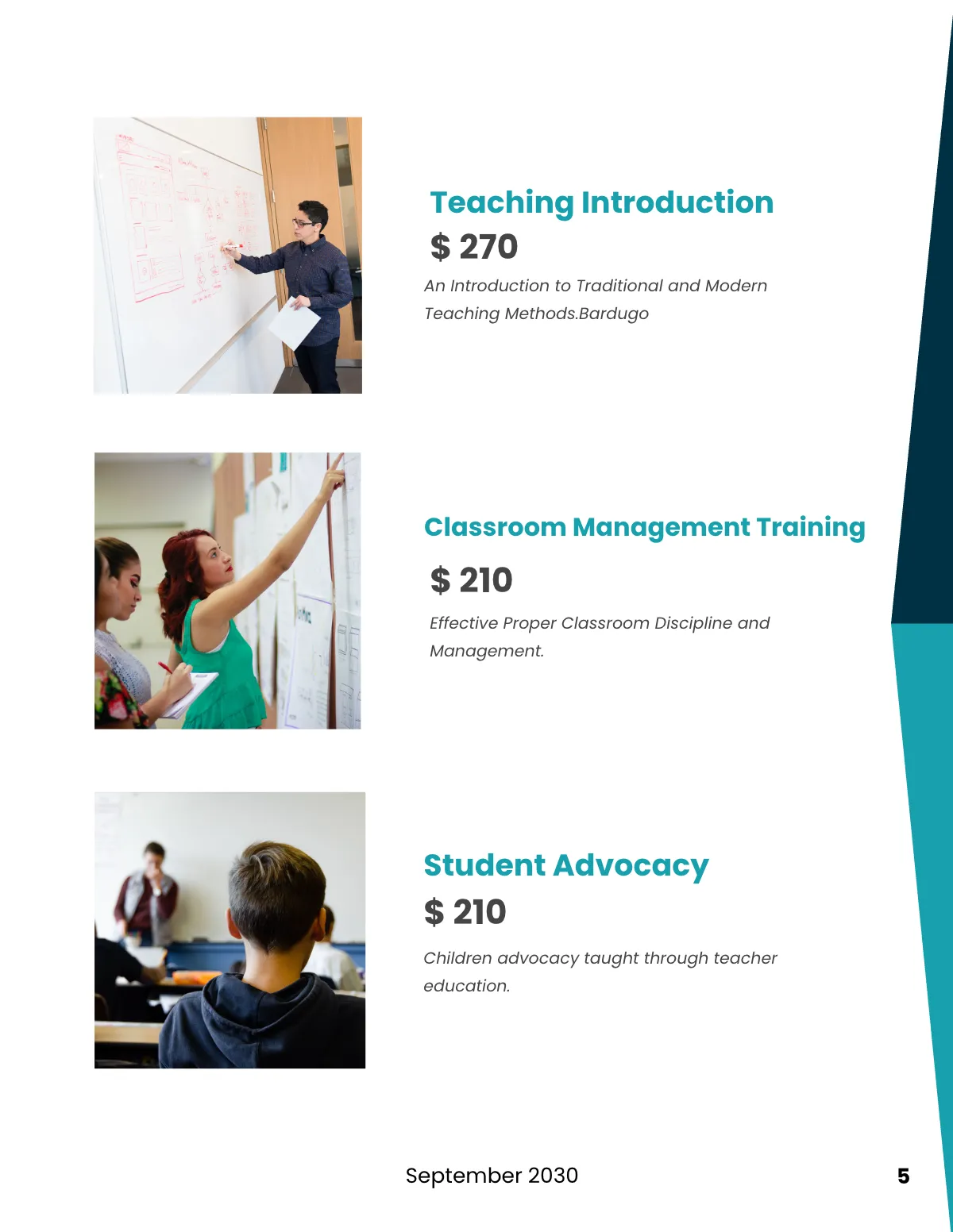 Free Education Training Catalog Template to Edit Online