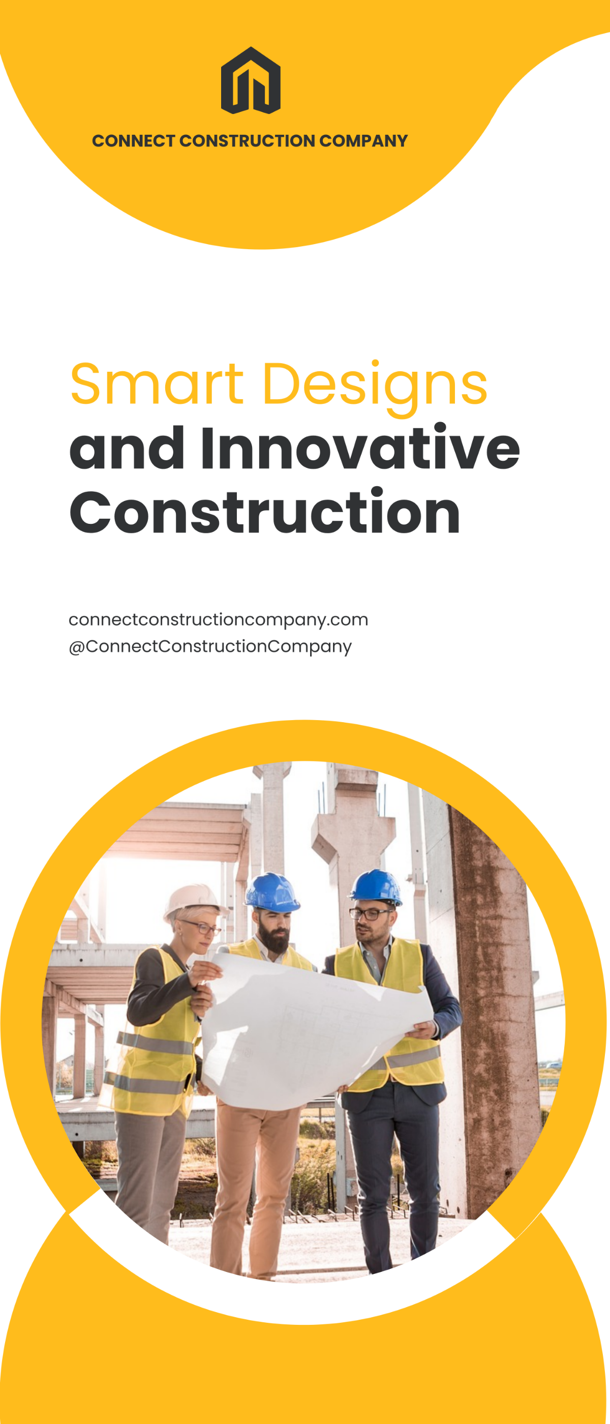 Creative Construction Roll Up Banner Template