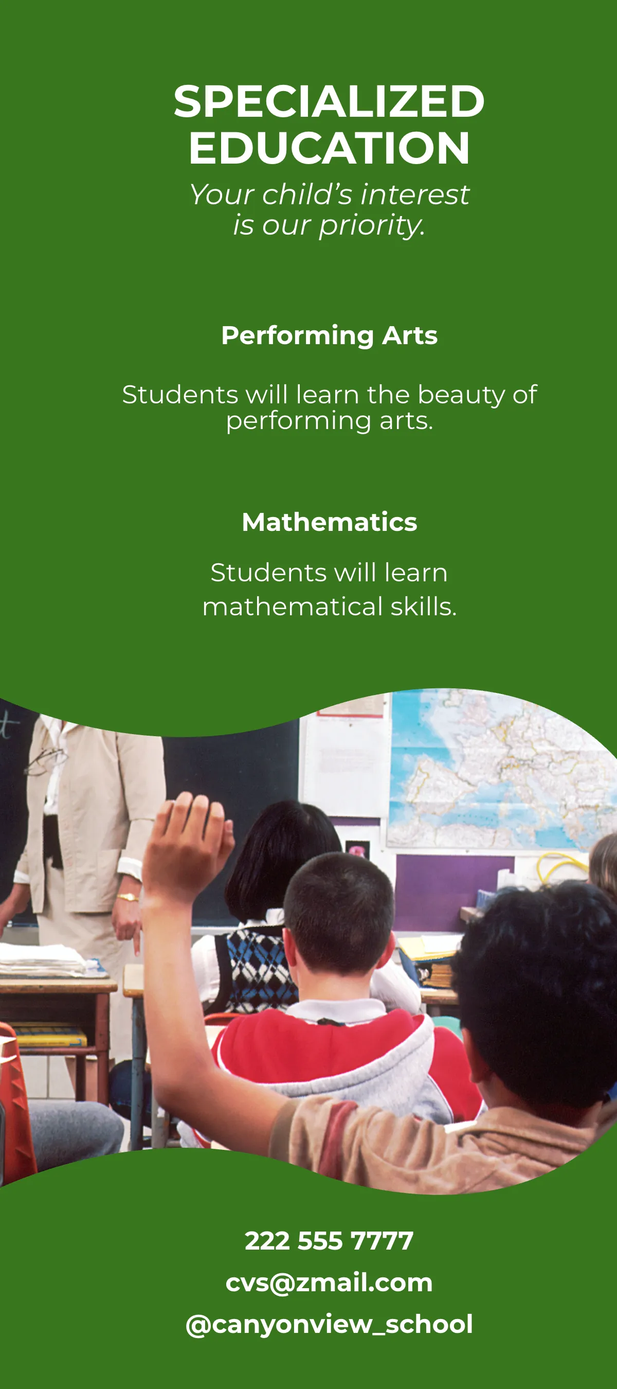 Free Education Learning DL Card Template to Edit Online