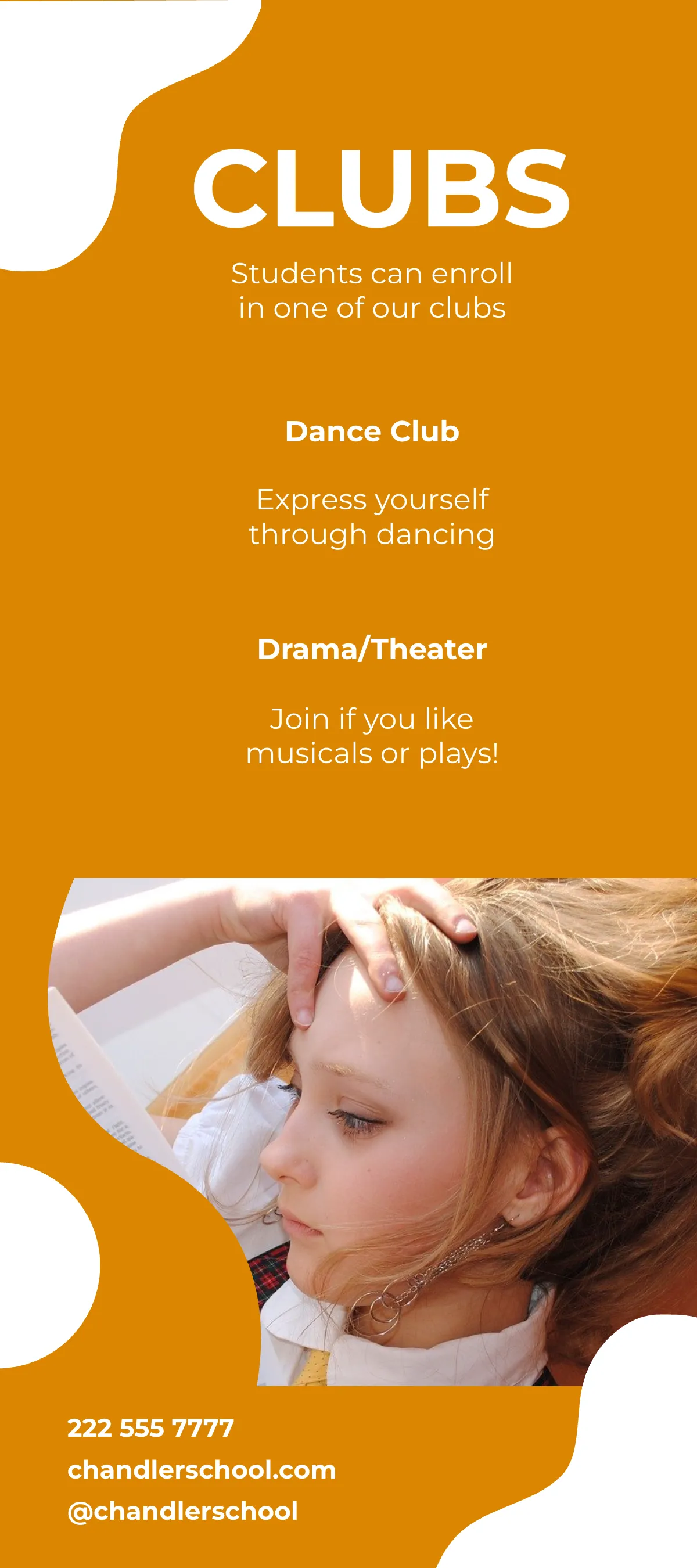 Free Kids Education DL Card Template to Edit Online