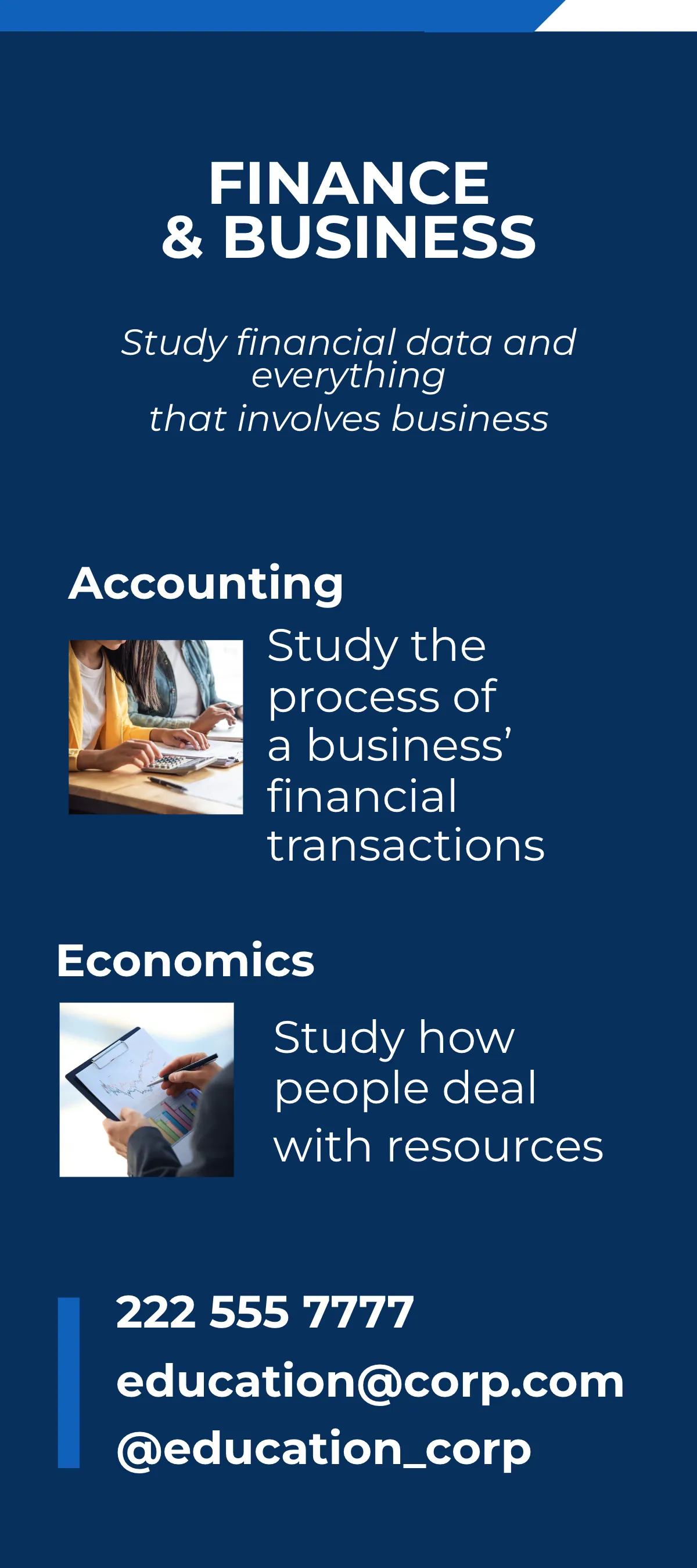 Free College Education DL Card Template to Edit Online