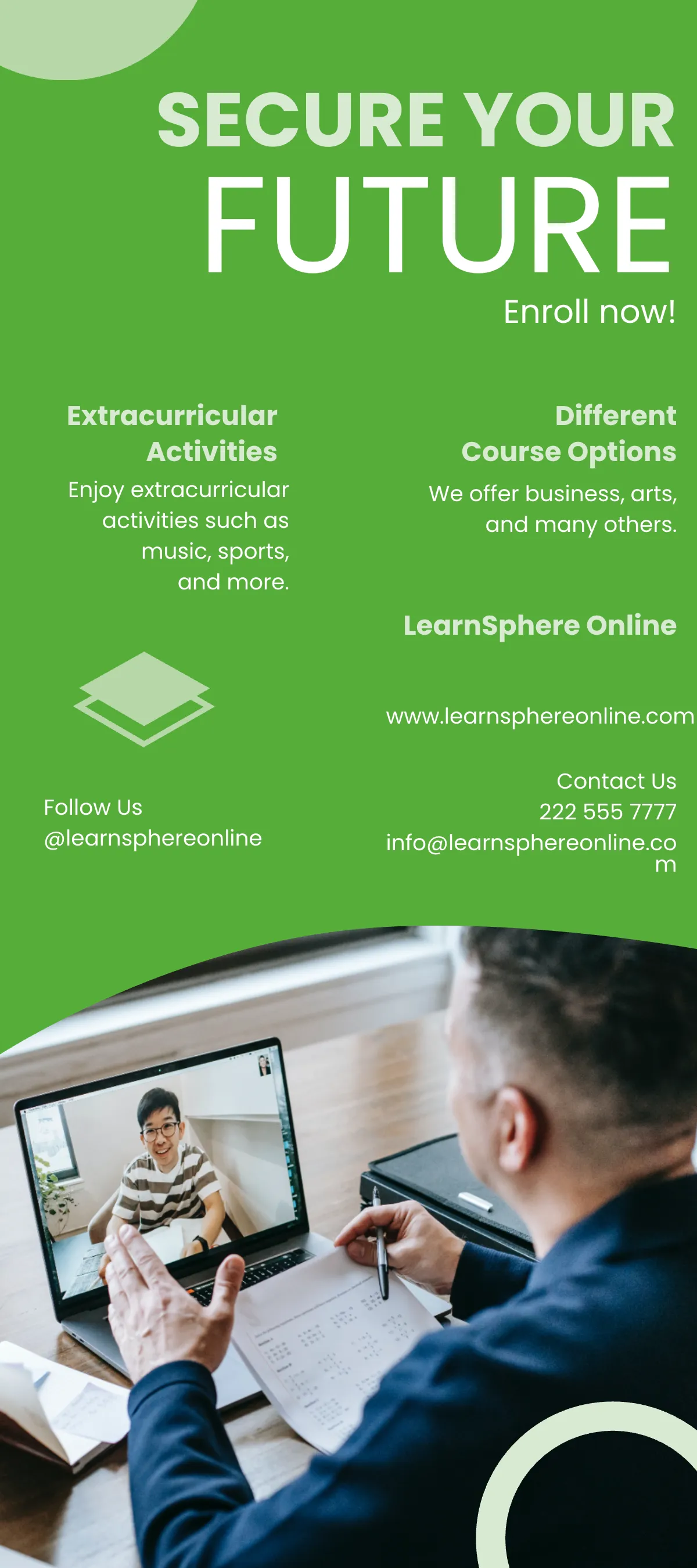 Free Online Education DL Card Template to Edit Online