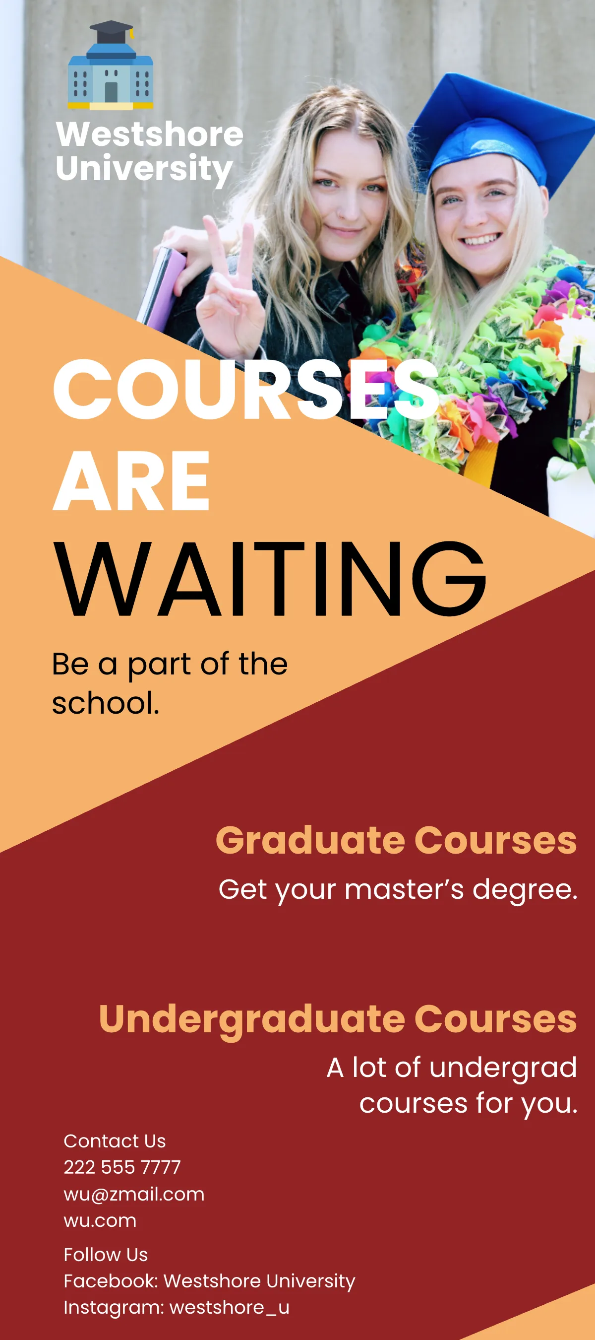 Free Academic Education DL Card Template to Edit Online