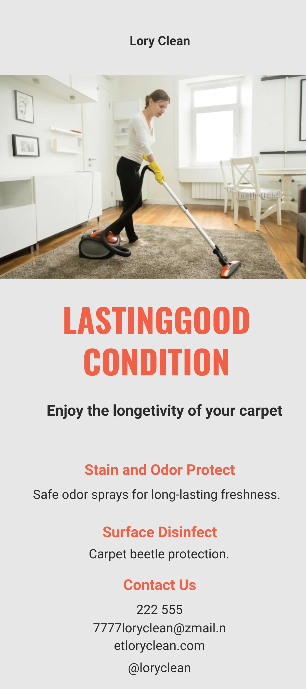 Free Carpet Cleaning Services DL Card Template to Edit Online