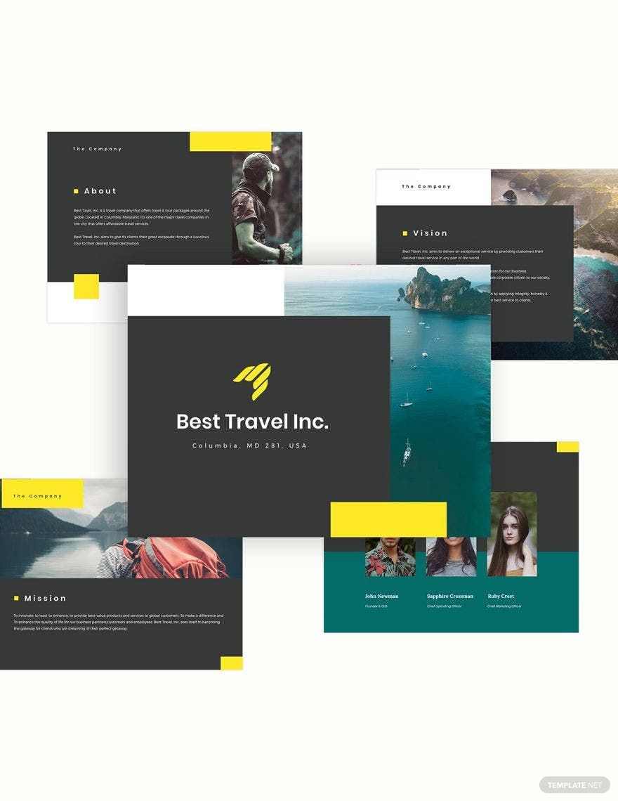 Travel Pitch Deck Template