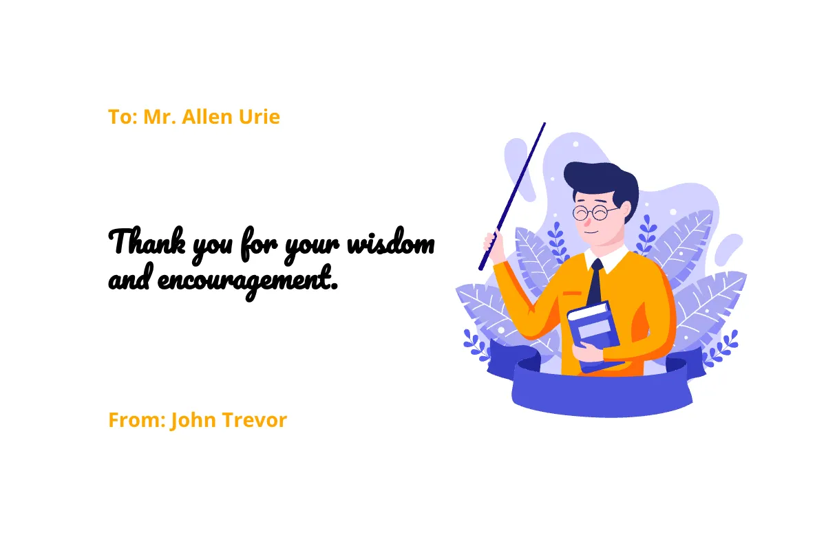 Free Goodbye Teacher Card Template to Edit Online