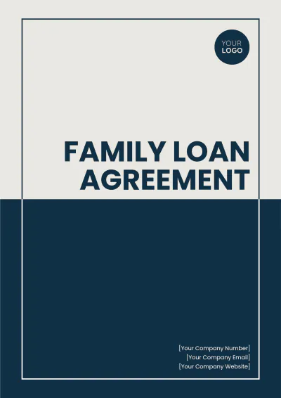 Free Family Loan Agreement Template to Edit Online