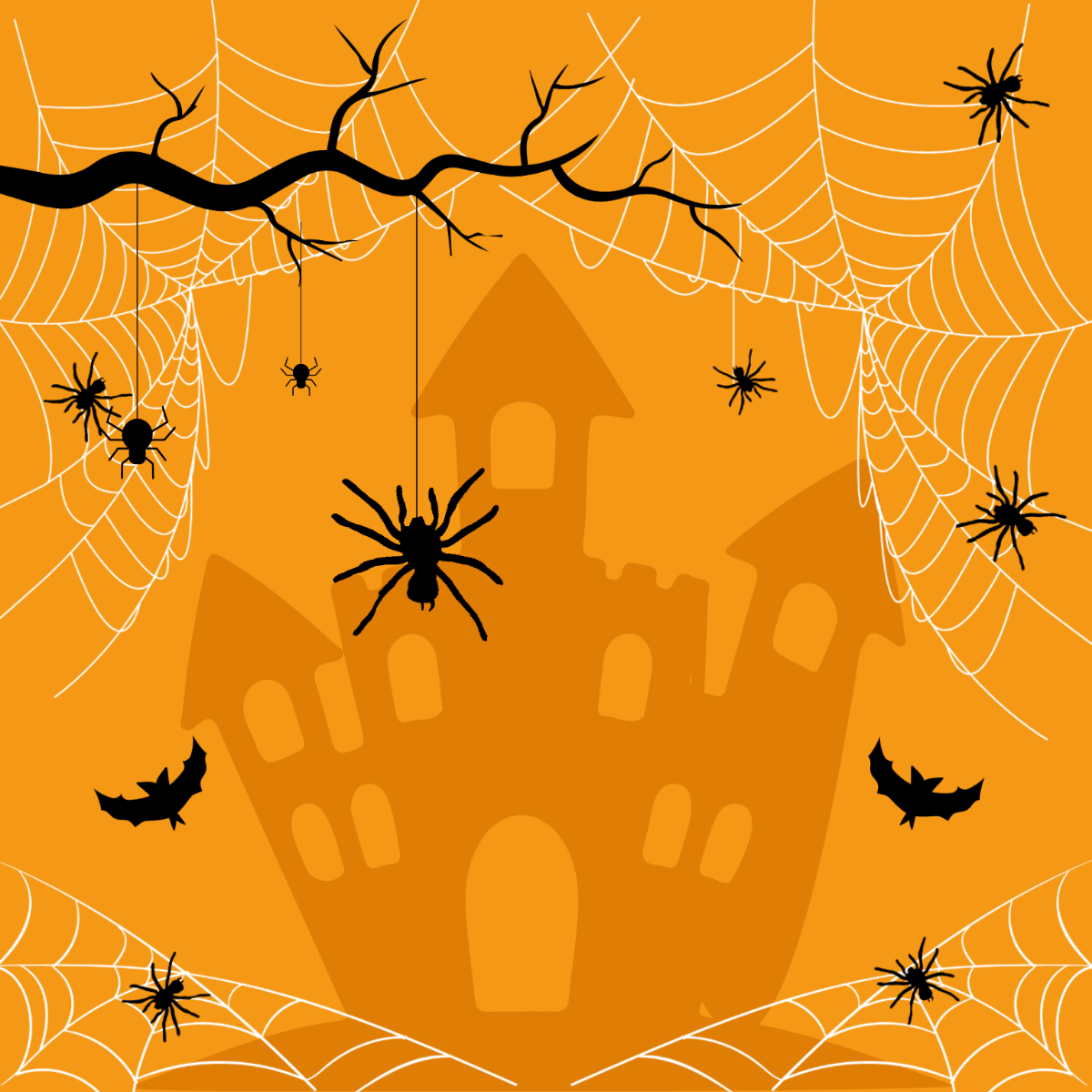 Halloween Spider Vector Template