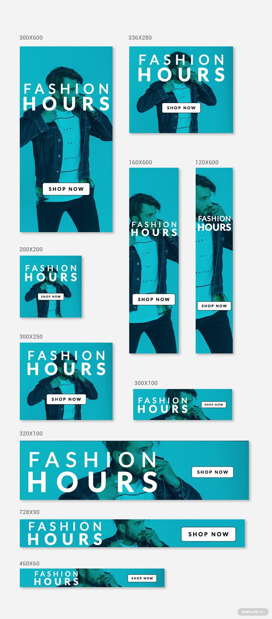 Fashion Ad Banner Template in PSD