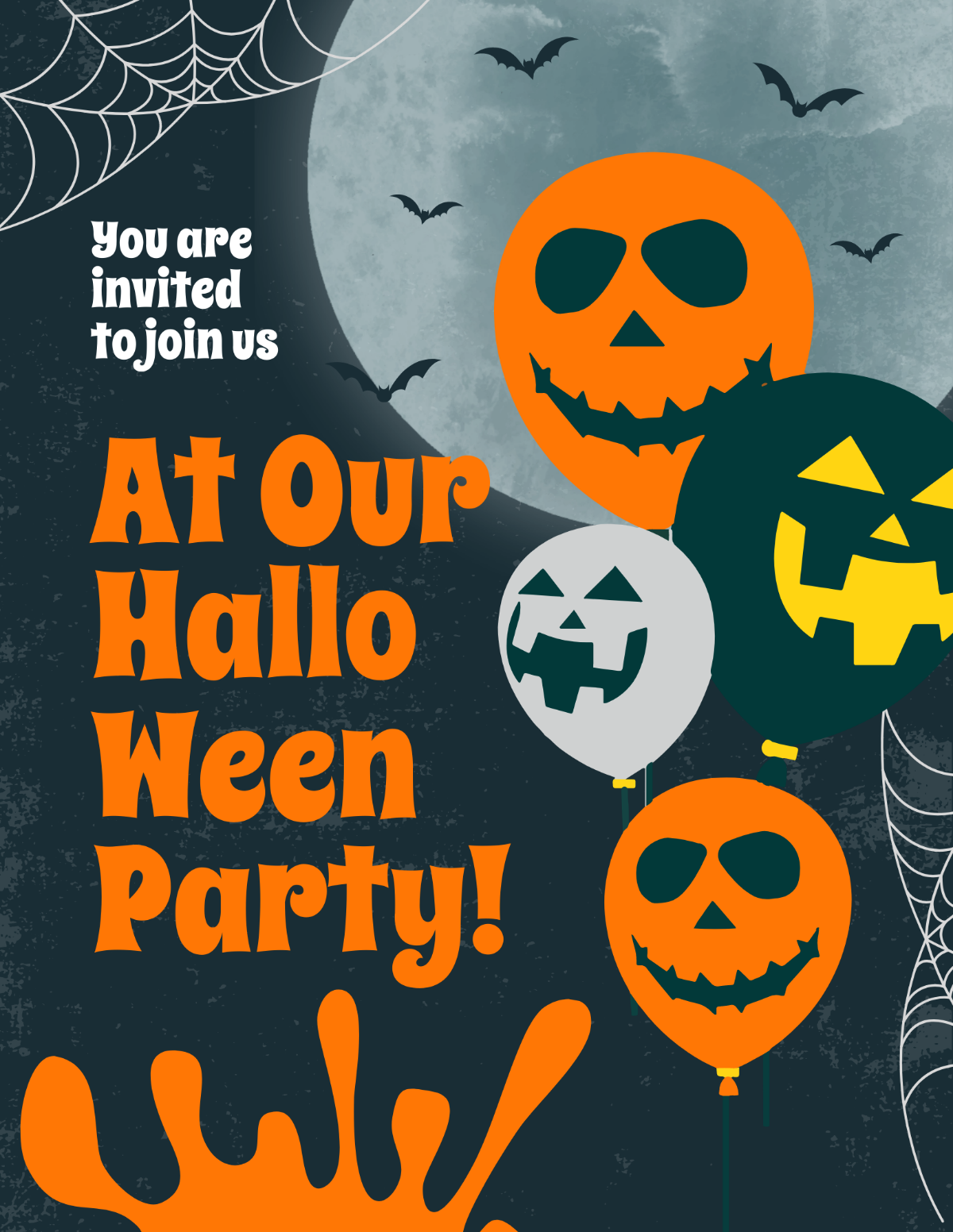Halloween Invitation Flyer Template