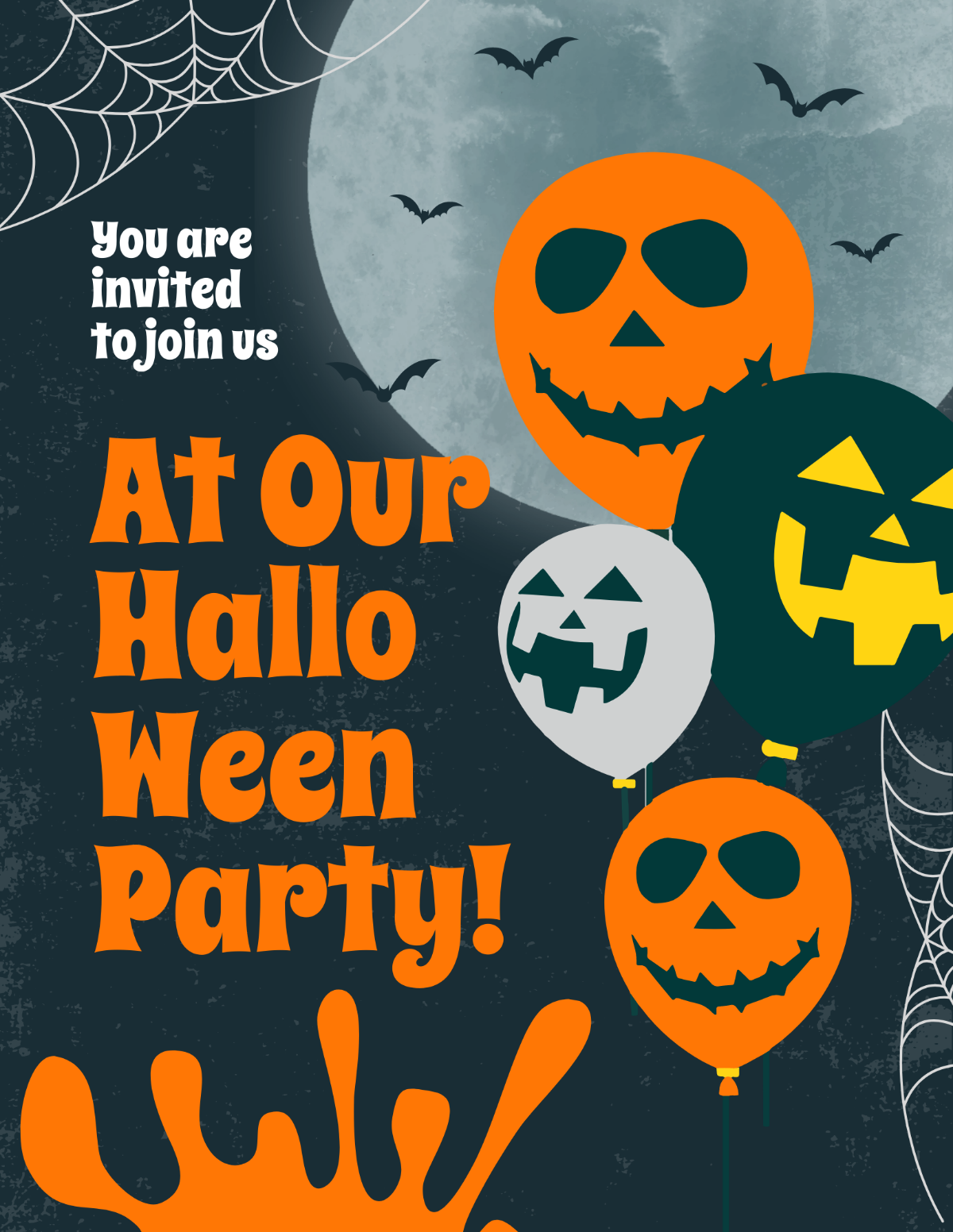 Halloween Invitation Flyer Template - Edit Online & Download