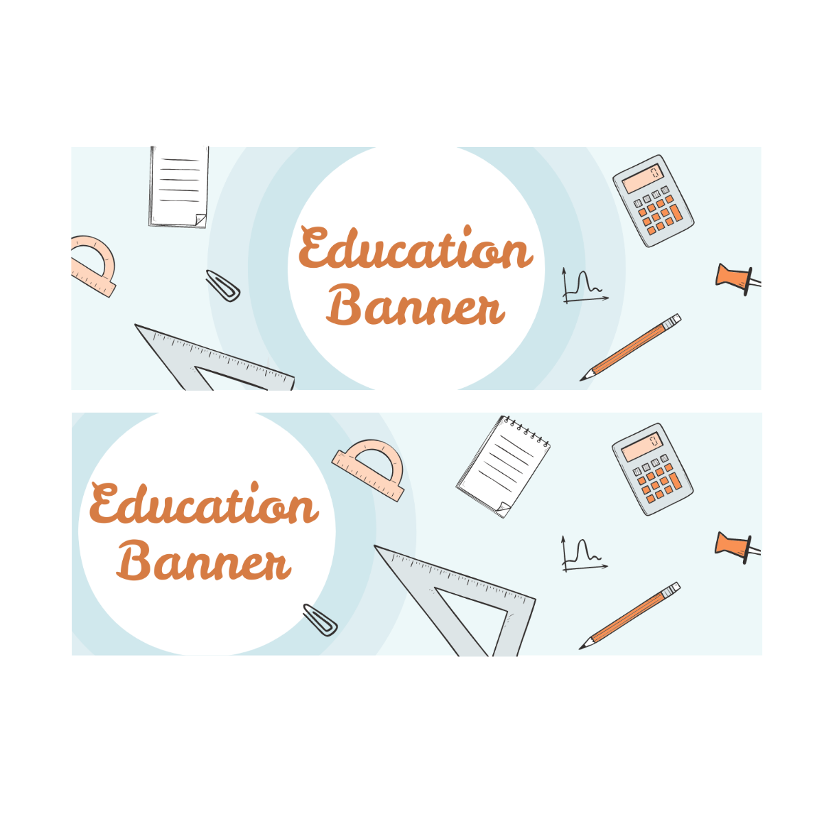 Education Banner Vector Template