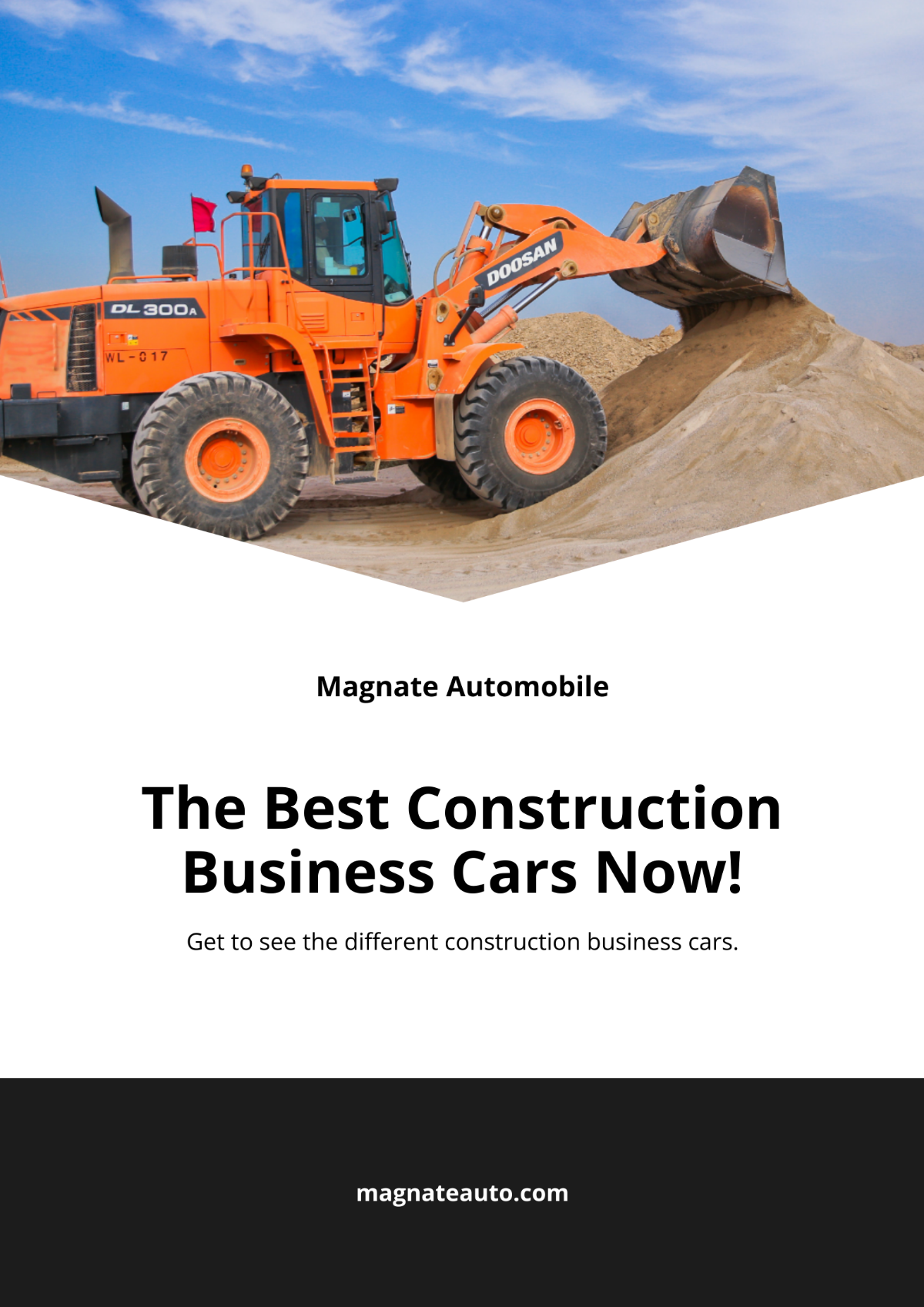 Construction Business Car Magnet Template