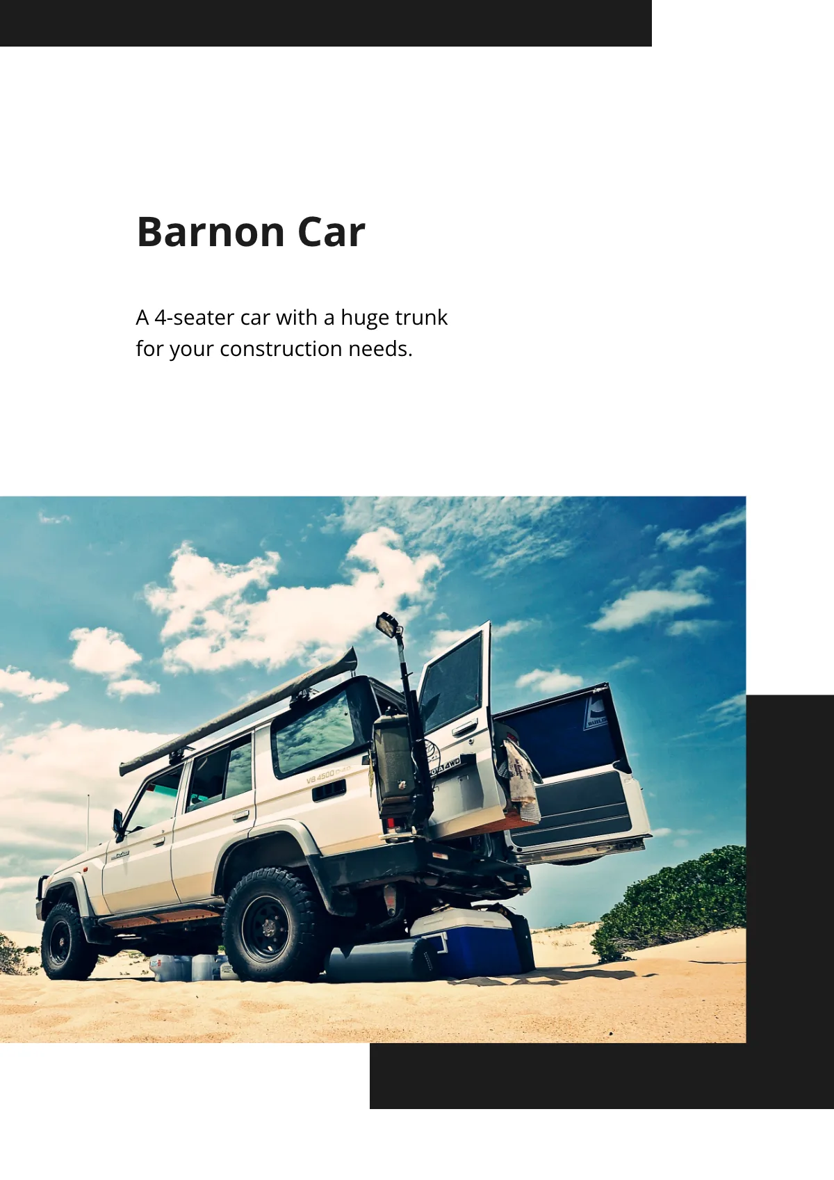 Free Minimalist Construction Business Card Magnet Template to Edit Online