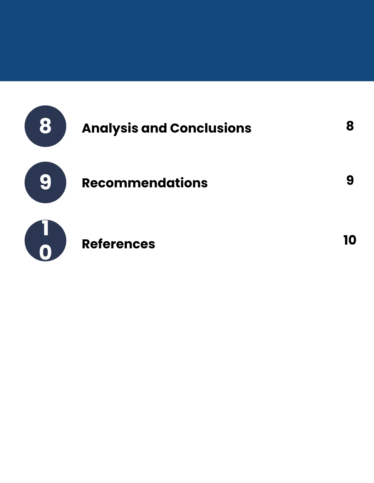 Free Simple Table of Contents Template to Edit Online